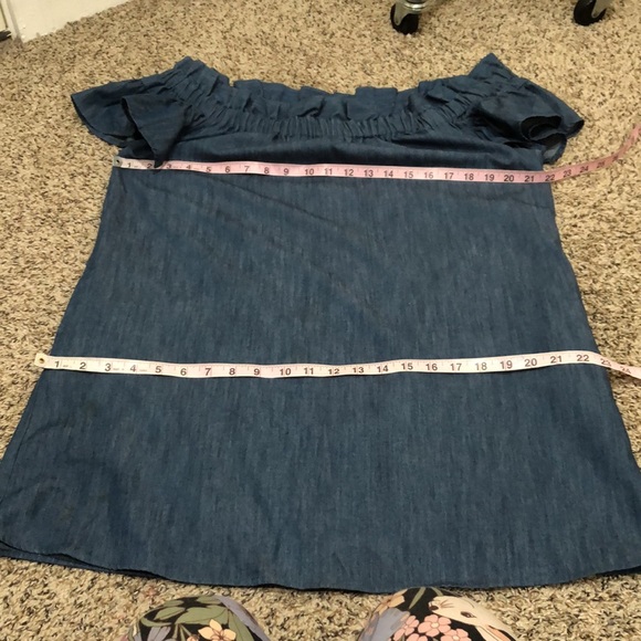 Anthropologie Corey Lynn Calter Off Shoulder Tunic Dress, Size Large - Picture 6 of 7